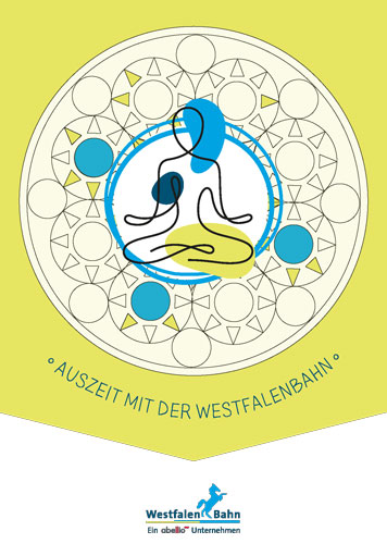 Cover des Mini-Auszeitbuches der WestfalenBahn.